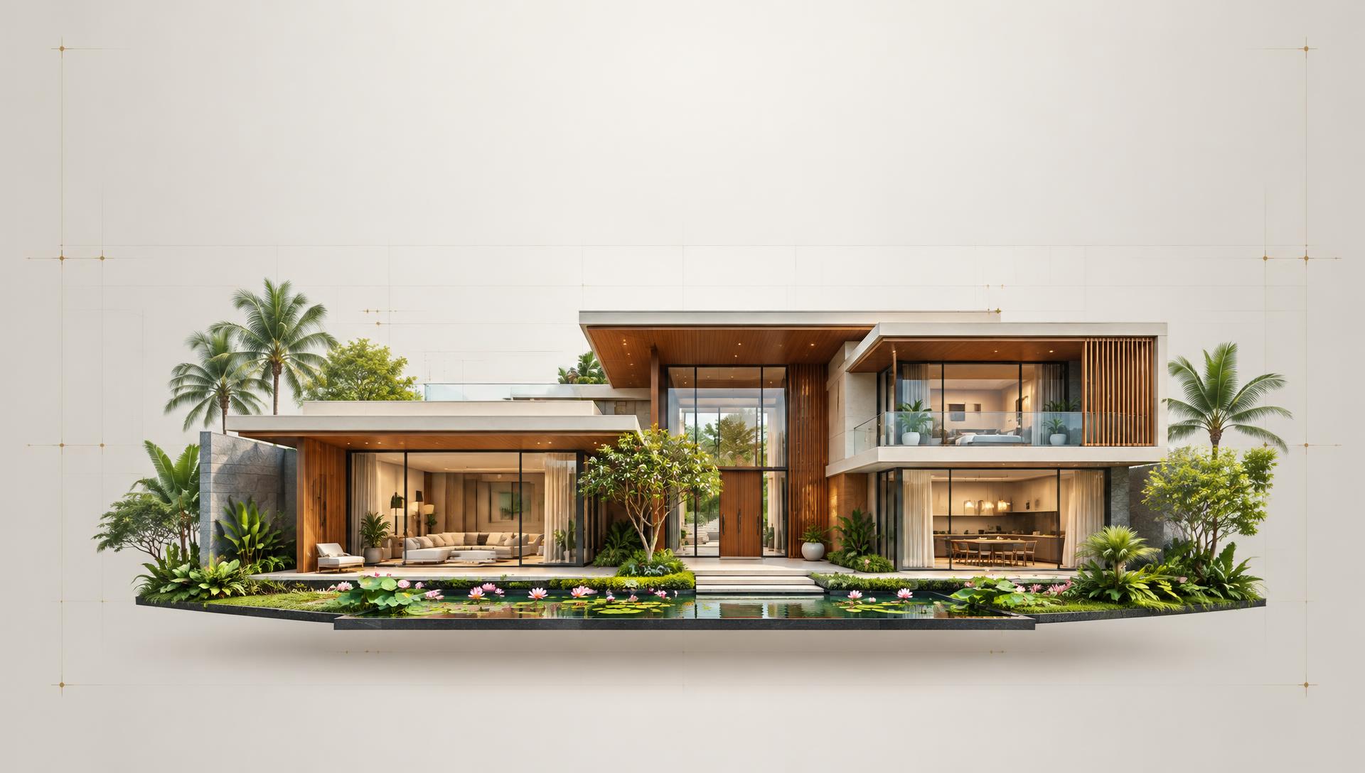 Contemporary residence showcasing Dream Grid's construction expertise
